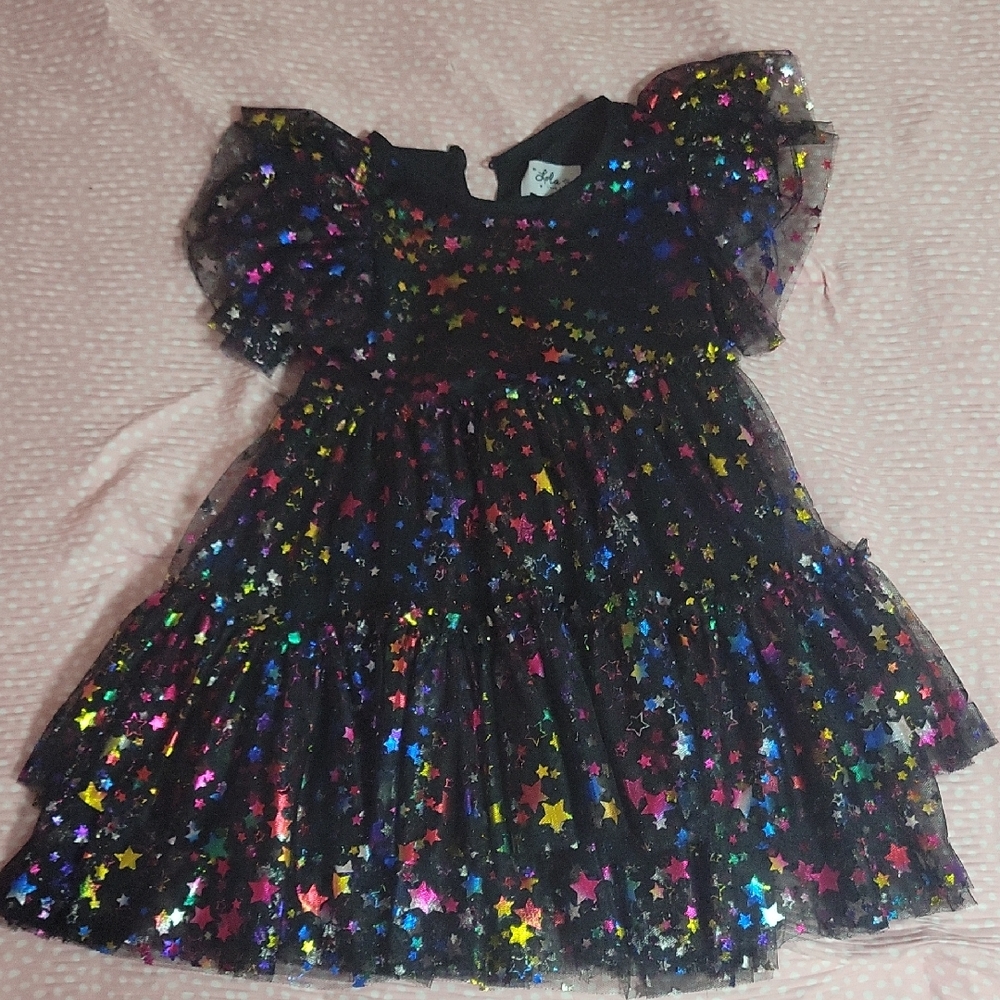 Lola & The Boys Twinkling Starry Kids Dress size 4